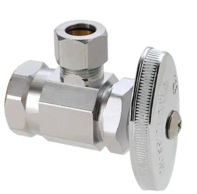 Photo 1 of 2 pack, 1/2 in. FIP Inlet x 3/8 in. Comp Outlet Multi Turn Angle Valve
