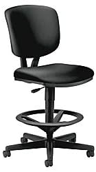 Photo 1 of Volt SofThread Leather Office Stool for Standing Desk Black - HON	