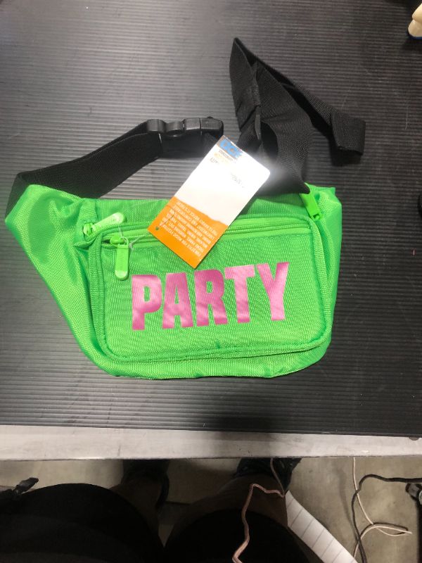 Photo 2 of Neon Green Party Fanny Pack, One Size
