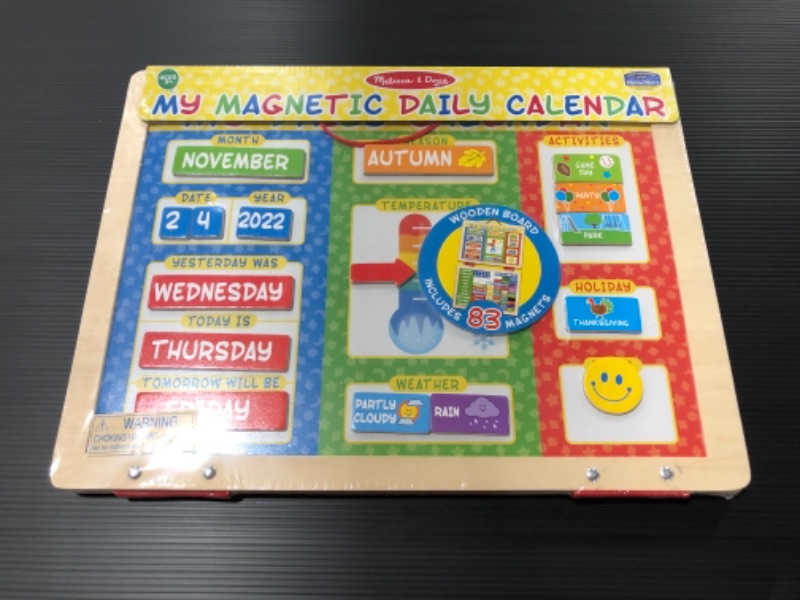 Photo 3 of Melissa & Doug My First Daily Magnetic Calendar
