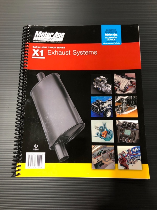 Photo 2 of ASE X1 Test Prep - Exhaust Systems Certification Study Guide & Practice Tests (Motor Age Training) Spiral-bound
