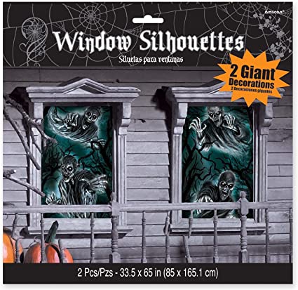 Photo 1 of Amscan Haunted House Windows Silhouettes
