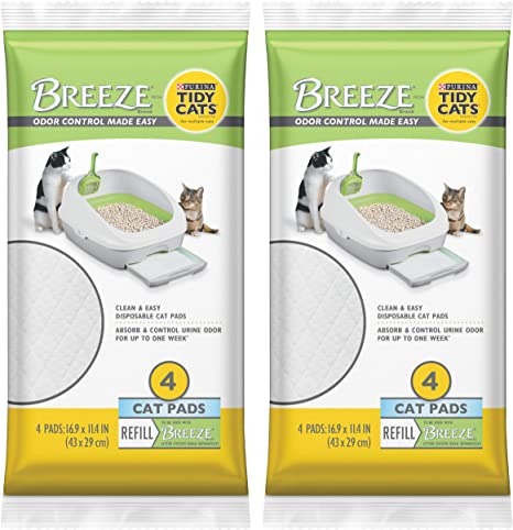 Photo 1 of Breeze Cat Pads Refill for Multiple Cats, 4 ct (2 Pack)
