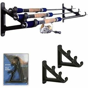 Photo 1 of 3 Rod Fishing Rack Wall Holder Hanger Organizer Storage Display Home Shop Garage
