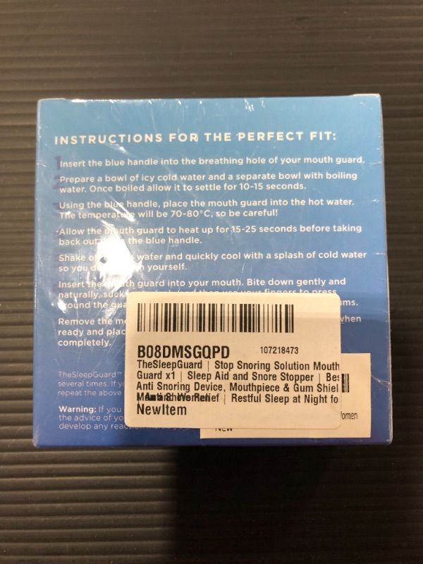 Photo 3 of TheSleepGuard | Anti Snoring Aid | Device Aids for Sleep, Stop Snoring Mouth Guard | Best Snore and Grinding Stopper for Sleep | Anti Teeth Bruxism | Restful Sleeping at Night for Men and Women
SEALED NEW IN BOX.