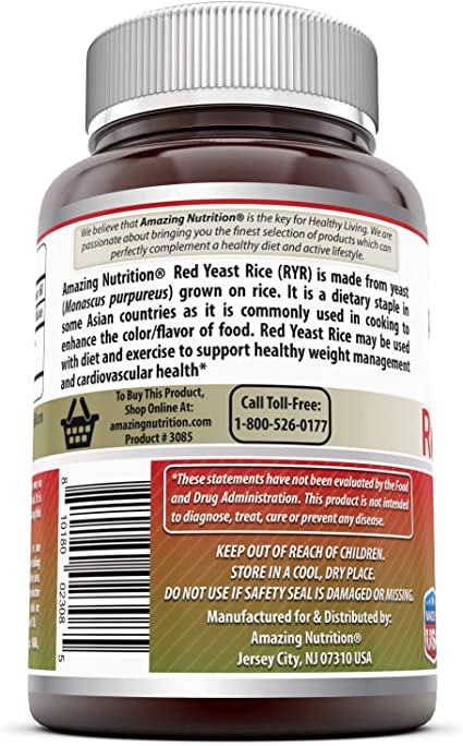 Photo 2 of Amazing Formulas Red Yeast Rice 1200mg Per Serving Capsules (120 Count)
11/2023.