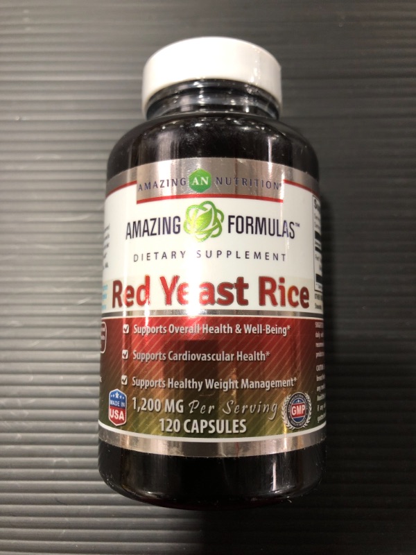 Photo 3 of Amazing Formulas Red Yeast Rice 1200mg Per Serving Capsules (120 Count)
11/2023.