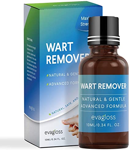 Photo 1 of Natural Wart Remover, Maximum Strength, Painlessly Removes Plantar, Common, Genital Warts, Advanced Liquid Gel Formula, Proven Results by Evagloss
