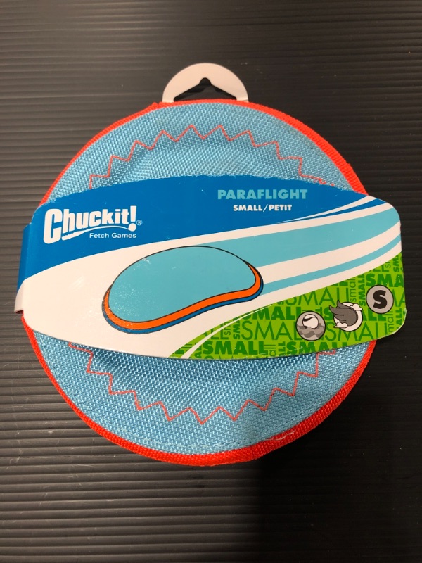 Photo 2 of ChuckIt! Paraflight Flyer Dog Frisbee Toy Floats. SIZE SMALL.
