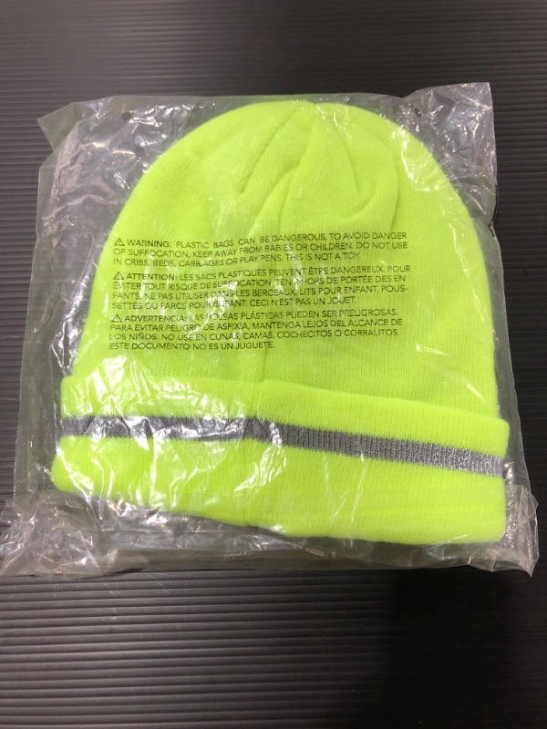 Photo 3 of Size Universal Acrylic Fleece High Visibility Beanie
