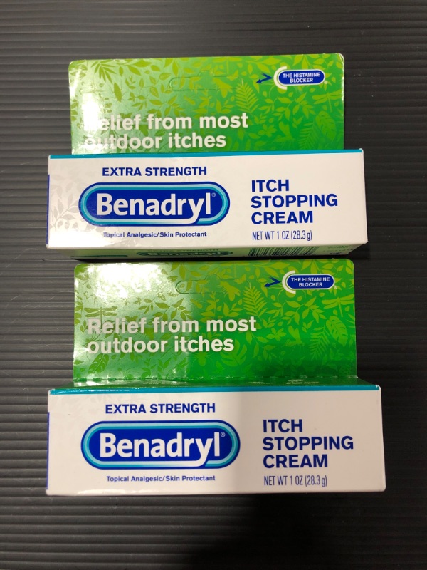 Photo 2 of Benadryl Itch Stopping Cream Extra Strength 1 oz (Pack of 2)
05/2022.