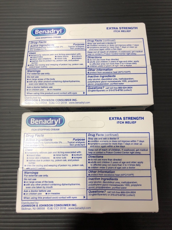 Photo 3 of Benadryl Itch Stopping Cream Extra Strength 1 oz (Pack of 2)
05/2022.