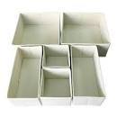 Photo 1 of Cloth Storage Box Closet Dresser Drawer Organizer, 6 Pack
