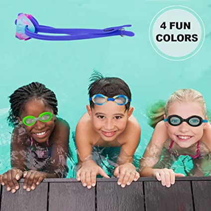 Photo 2 of Splaqua Kids Swim Goggles for Boys, Girls- Adjustable Straps- UV Protection Swimming Goggle
