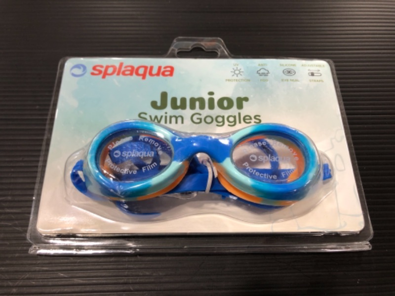 Photo 3 of Splaqua Kids Swim Goggles for Boys, Girls- Adjustable Straps- UV Protection Swimming Goggle
