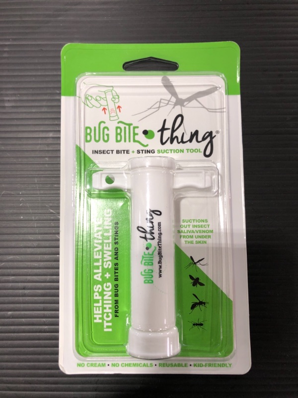 Photo 3 of Bug Bite Thing Suction Tool, Poison Remover - Bug Bites and Bee/Wasp Stings, Natural Insect Bite Relief, Chemical Free - White/Single
