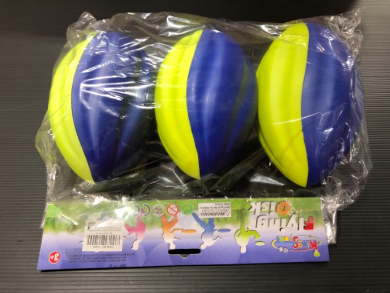 Photo 4 of 8.5" Foam Spiral Football PU Soft Balls, Set of 3, for Kids Sports Training Practice Indoor Outdoor Play
