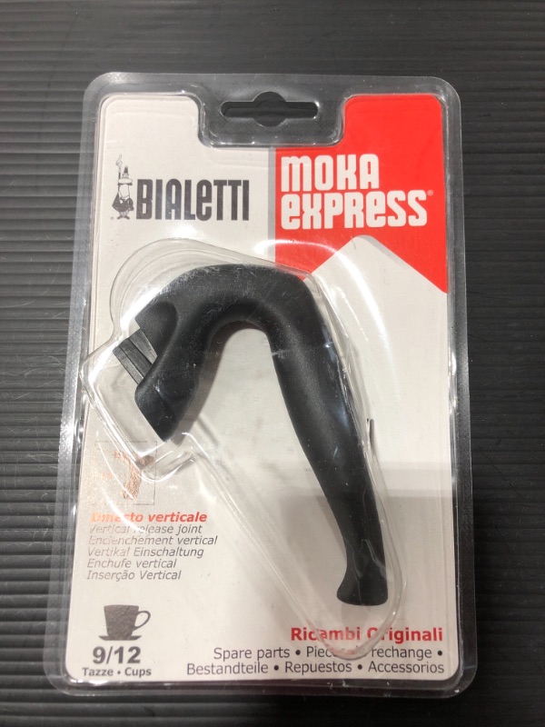 Photo 3 of Bialetti Moka Express Handle (9 or 12 Cup) -Black, 12x2x19 cm
