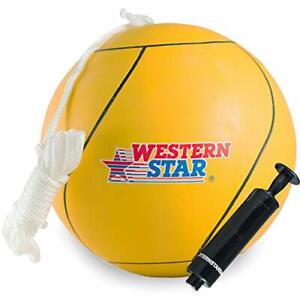 Photo 1 of Western Star Tetherball W/Rope Backyard Outdoor for Kids Yellow Red Blue Green See original listing
