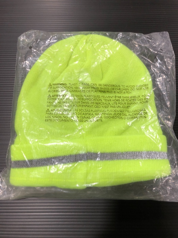 Photo 3 of Size Universal Acrylic Fleece High Visibility Beanie
