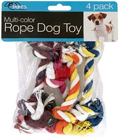 Photo 1 of DUKES Multi-Color Rope Dog Toy 4Piece Set
