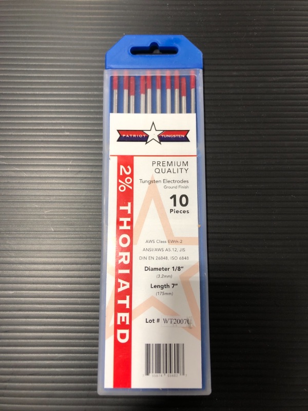 Photo 3 of 2% Thoriated TIG Welding Tungsten Electrodes 1/8”x7” 10-Pack
