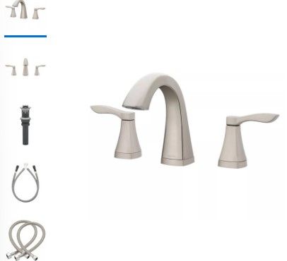 Photo 1 of Brushed Nickel Oxygenics Vitality 4"-16" Widespread Bathroom Faucet
