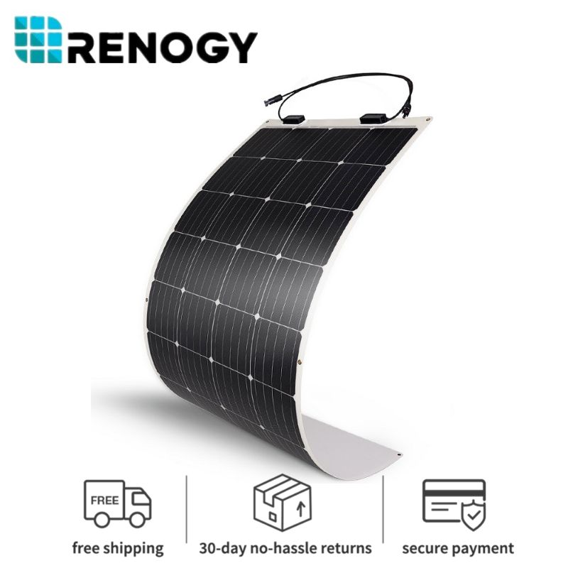 Photo 1 of Renogy 175W Watt 12V 248° Flexible Mono Solar Panel for RV Rooftop Boat Off Grid
