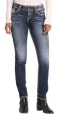 Photo 1 of Silver Jeans Co. Women's Suki Mid Rise Straight Leg Jeans 36x32