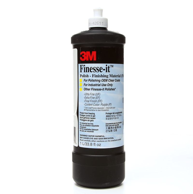 Photo 1 of 3M Finesse-it Polish - Finishing Material, 81235, White, Easy Clean Up, Liter
