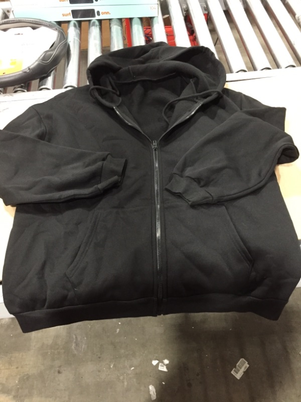 Photo 1 of Black Zip Up Hoodie Medium 