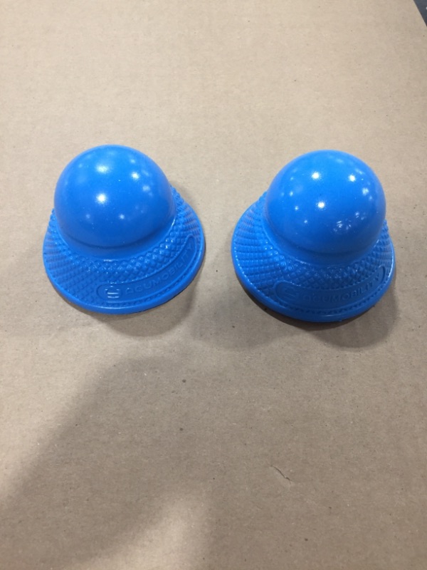 Photo 2 of Acumobility Level 2 Ball Trigger Point Ball, Massage Ball, Mobility Ball, Lacrosse Ball, Acumobility, ACU Ball, Peanut Ball, Massage Ball, Deep Tissue, Flat Ball, Made in USA (Blue)
