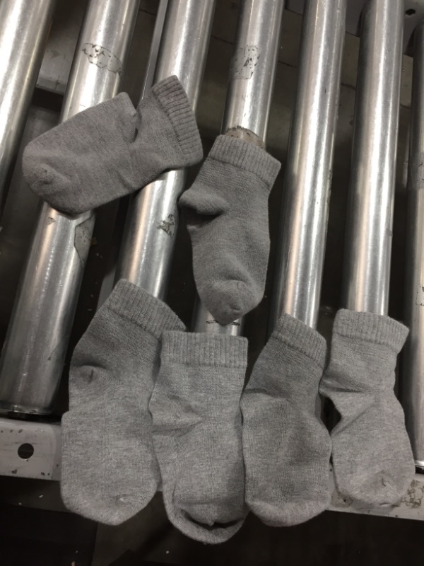 Photo 1 of 3 pairs of small gray socks 