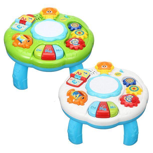 Photo 1 of SINGES Baby Toys Musical Learning Table 11x11x6inch Music Activity Center Table Toys for Infant Babies Toddler Kids Boys Girls
