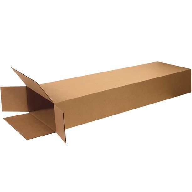 Photo 1 of Box Partners Side Loading Boxes 20" x 8" x 60" Kraft 5/Bundle HD20860FOL
