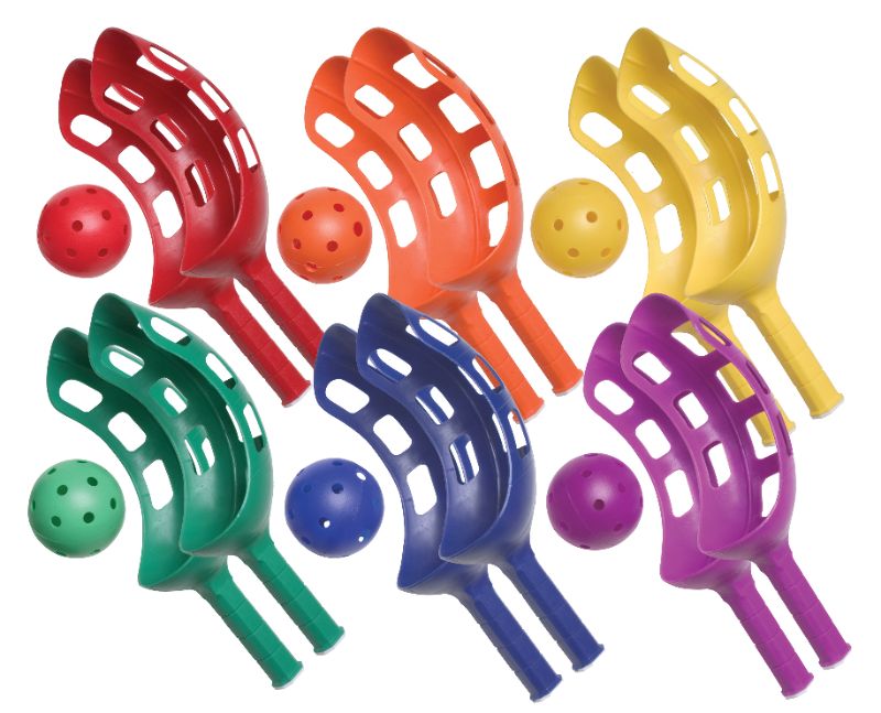 Photo 1 of Champion Sports Kids Scoop Ball Game Set 6 Pack Assorted Colors
