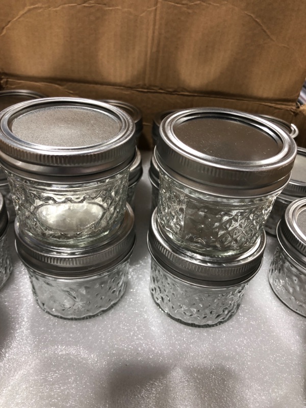 Photo 3 of 40 Pack Small Mason Jars 4 Oz, With Regular Lids and Bands, Chalkboard Labels and Marker, for Food Storage like Jelly,Spice,Yogurt,Honey,Jam,Body Butters,Wedding Favors
