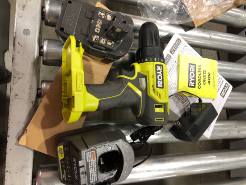 Photo 2 of Ryobi P215K 18-Volt ONE+ Lithium-Ion Cordless 1/2 in. Drill/Driver Kit with (1) 1.5 Ah Battery and 18-Volt Charger
