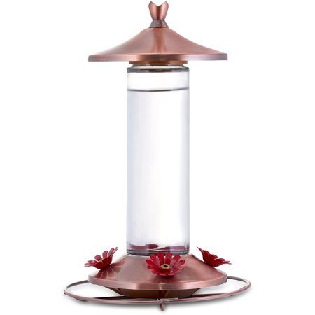 Photo 1 of 710B 12 Oz Brown Copper Hummingbird Feeder
