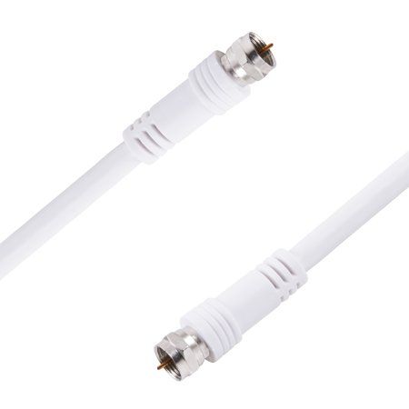 Photo 1 of Onn. 25 Ft Coax Cable, F-connectors, White,
