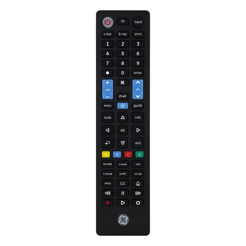 Photo 1 of GE 4 Device Universal Samsung Replacement Remote Control, Black, 
2pcs