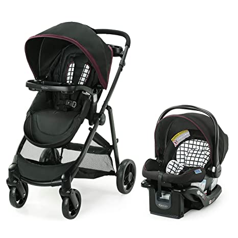 Photo 1 of Graco Modes Element Travel System, Includes Baby Stroller with Reversible Seat, Extra Storage, Child Tray and SnugRide 35 Lite LX Infant Car Seat, Red
