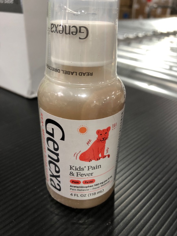 Photo 2 of Genexa Children's Acetaminophen Oral Suspension, for Children 2 - 11 Years Old, Temporarily relieves Pain and Fever Symptoms, 160 mg per 5 mL- Organic Blueberry Flavor 4oz
exp 10/23
