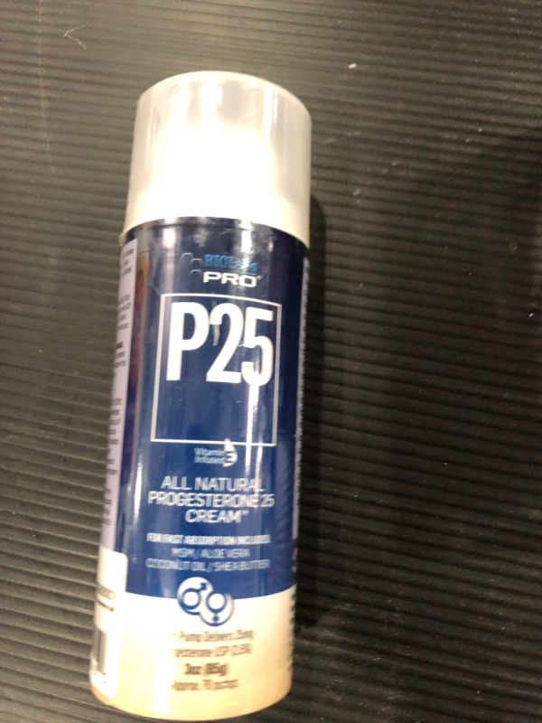 Photo 1 of BIOLabs PRO Natural P25 Cosmetic Cream - 1750MG Progesterone per Bottle - 2.5% - Two Month Supply (Unscented - 3oz)
