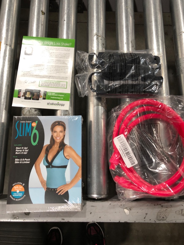 Photo 2 of Beachbody Slim in 6 DVD Workout Videos, Easy to Follow, Low Impact Body Weight Training, Exercises, Includes Eating Plan, Fitness & Nutrition Guide by Debbie Siebers, Resistance Band
