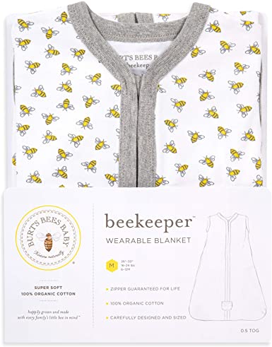 Photo 1 of Burt's Bees Baby Unisex-Baby Beekeeper Wearable Blanket, 100% Organic Cotton, Swaddle Transition Sleeping Bag
