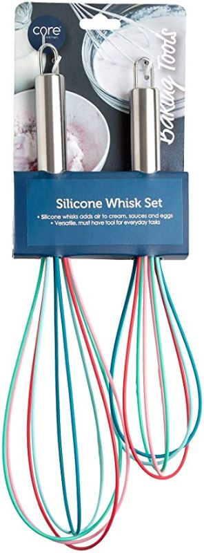 Photo 1 of Core Home 2-pc. Silicone Whisk Set One Size Multi
