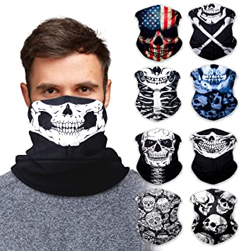 Photo 1 of Neck Gaiter Face Mask Bandana (9 Pack) - Neck Gators Face Coverings for Men & Women I Neck Gator Masks
