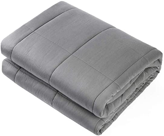 Photo 1 of Adult Weighted Blanket Queen Size?15lbs 60"x80"? Heavy Blanket with Premium Glass Beads, (Dark Grey) 
