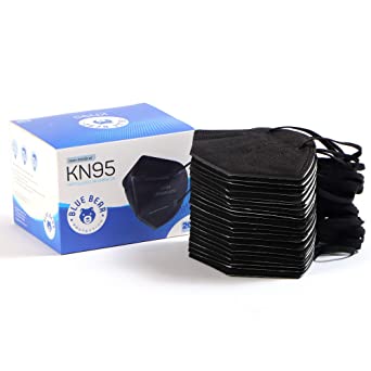 Photo 1 of BLUE BEAR PROTECTION Disposable KN95 Face Masks, Black (20 Pack), Adult Disposable Face Mask, KN95 Masks Disposable, 4 PLY Mask KN95, Face Mask for Adults, Disposable Masks, Face Masks Disposable
